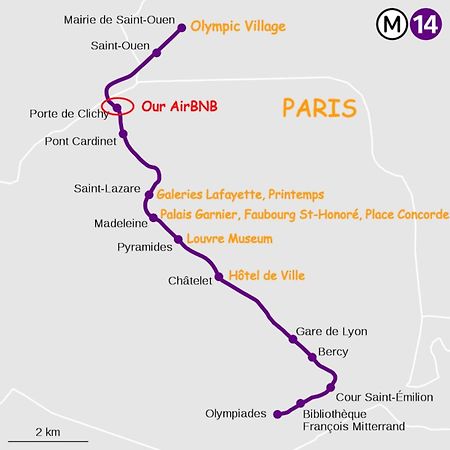 Air Conditioning - Metro 14 - Charming Traditional Style And Modern Access 10 Mn Away From Center Of Paris كليشي المظهر الخارجي الصورة